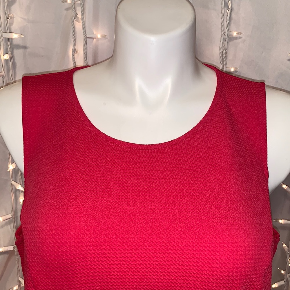 🆕 TORRID ⭐️ Textured Ponte Hi-Low Peplum Blouse - Picture 5 of 13